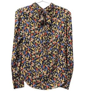 Veronica Beard Floral Poppy Blouse